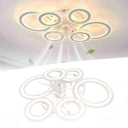 Ceiling Fan Light Flush Mount Ceiling Fan Light Easy To Install Unique Simple Nordic for Dining Room