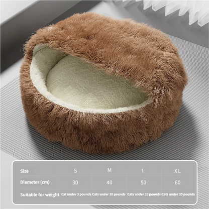 Cat Nest Winter Warm Semi Enclosed Cat Safety Nest Cat Bed Cat Mat Sleeping Cat Sofa Pet Nest