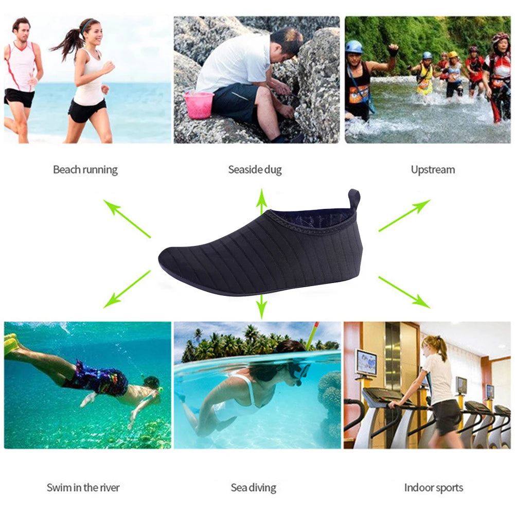 1 Pair Water Barefoot Shoes Women Men Quick-drying Swimming Diving Beach Socks Sneakers Snorkeling Accessories