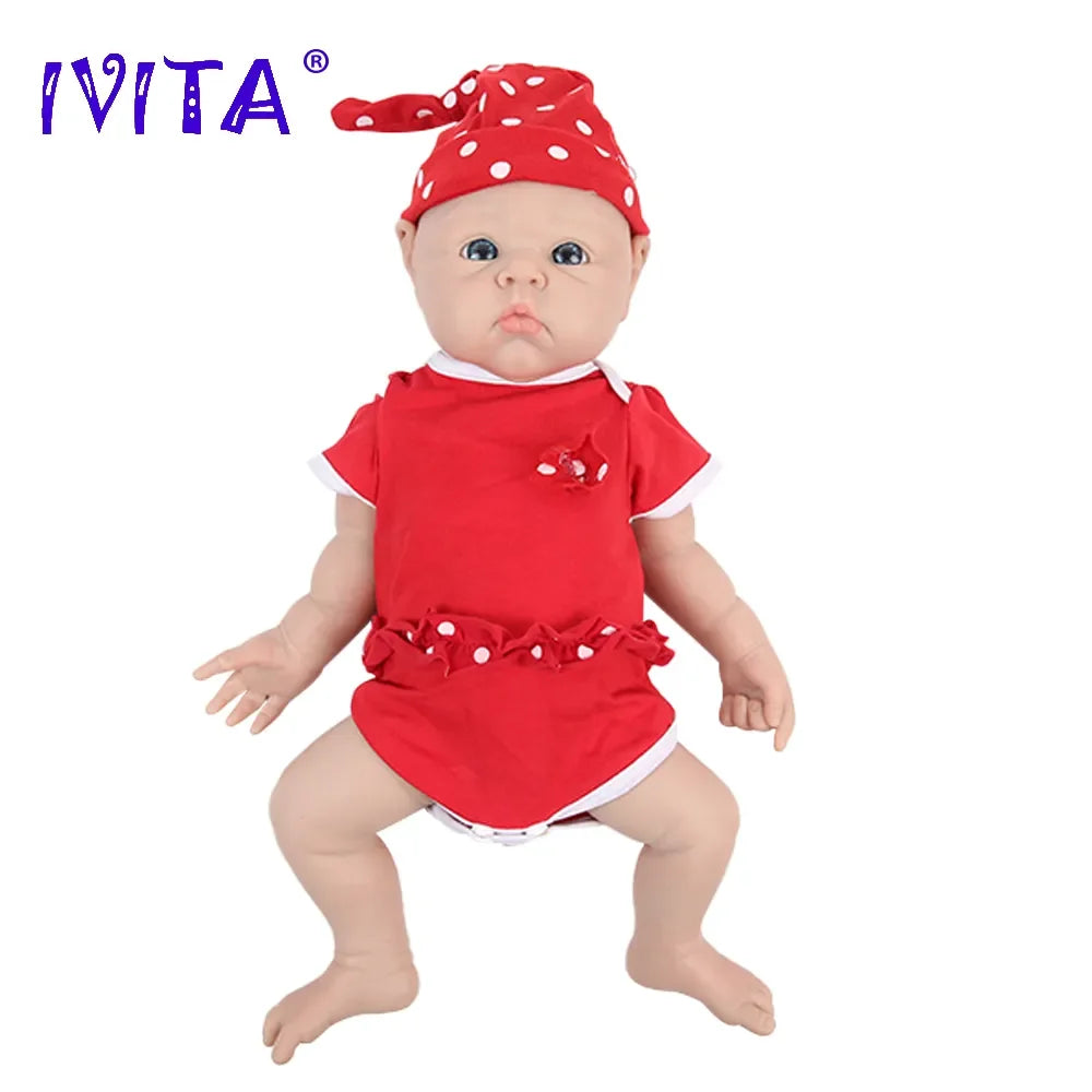 IVITA Authentic 100% Silicone Painted Reborn Baby Dolls Shipped from USA Warehouse Realistic Baby Dolls for Kids Christmas Toys