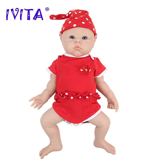 IVITA Authentic 100% Silicone Painted Reborn Baby Dolls Shipped from USA Warehouse Realistic Baby Dolls for Kids Christmas Toys