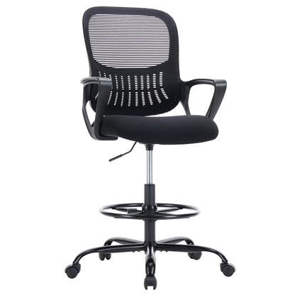 JHK Ergonomic Mesh Backrest Office Desk Chair Adjustable Height Computer Rolling Work Swivel Gaming Chairs With Wheels For Home