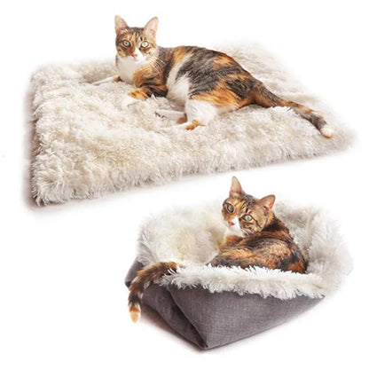 Autumn and Winter Thick Cat Bed Pet Mat Dual-use Dog Bed Cat Mat Plush Cat Mattress Pet Bed Autumn and Winter Nest Mat 2025 New