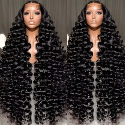 Loose Waves Wig Human Hair Curly Body Wave Human Hair Wigs 13x6 Hd Lace Frontal Wig 250 Density Brazilian With Bleached Knots