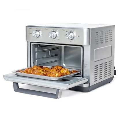0.5qt 7-in-1 Toaster Oven Air Fryer Multifunction Stainless Steel Fast Preheat Quiet Operation Easy Clean Accessories Cooking