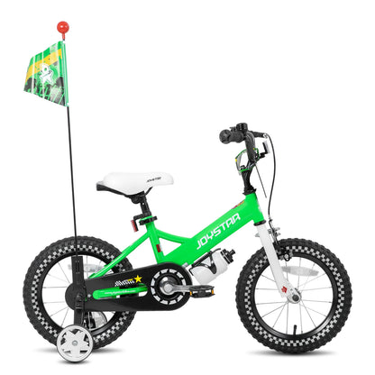 JOYSTAR Kids Bike for Ages 2-7 Years kids, 12 14 16 Inch Girls Bikes with Doll Seat & Streamers, Boys Bike with Flag & Plate