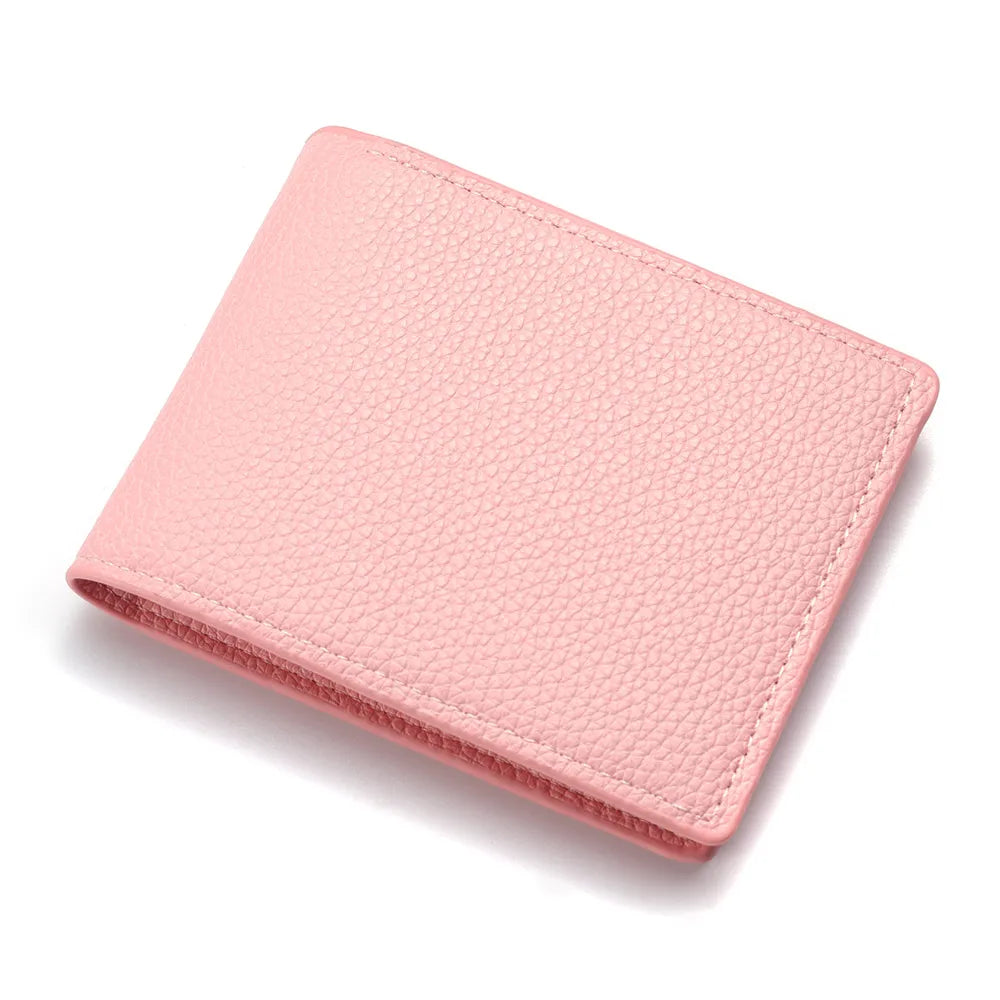 2025 New Wallet Men Short Dollar Clip Zipper Simple Soft Leather Lightweight