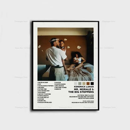 Kendrick Lamar Good Kid Maad City Hip Hop Music Album Cover Poster Prints Wall Art Canvas Painting Picture Gift Room Home Decor