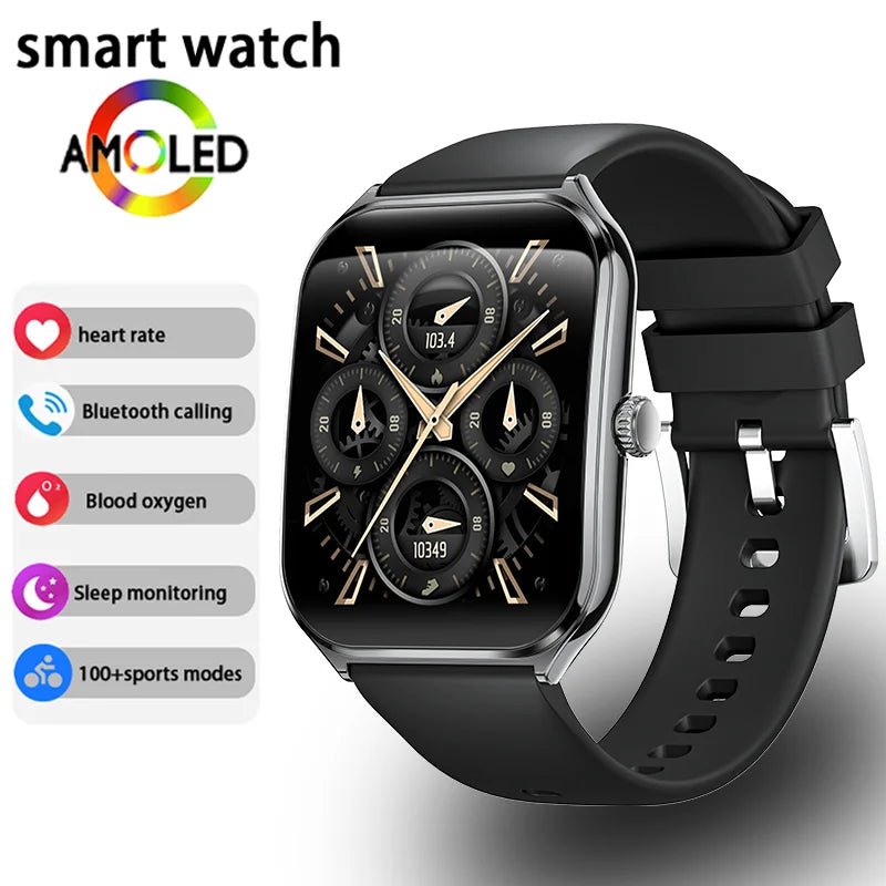 Xiaomi 2026 Ultra Thin Smart Watch men 1.96" AMOLED 360*360 HD Pixel Display Always Show Time Call Smartwatch Ladies For huawei