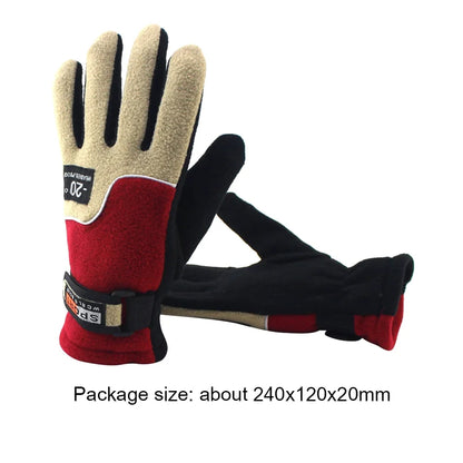Winter Gloves Waterproof Windproof Warm Full Finger Gloves For Outdoor Sport Ski Bicycle Motorcycle Cycling Thermal Warm Gloves
