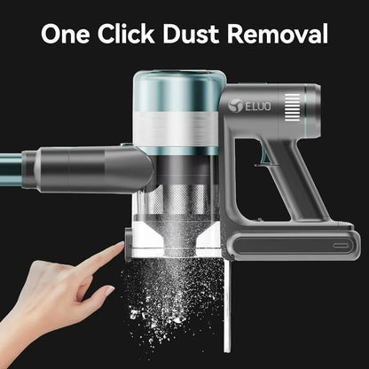 Cordless Vacuum Cleaner,600W/≥45Kpa Stick Vacuum with Touch Screen,Max 60 Mins Runtime,Wireless Vacuum Cleaners for Home, Anti-T