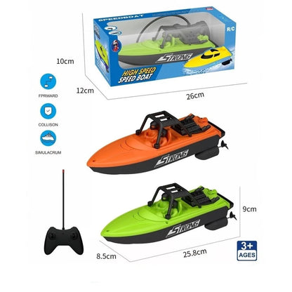 Mini RC Boat High-Speed Remote Control Boats Child Model Water Racer RC Boats Kids Boys Outdoor Pool Toys Gifts for Boy Adults