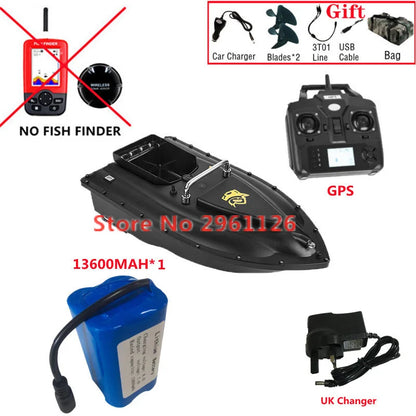 600M GPS Sonar Fish Exploration High Speed Remote Control Bait Boat Model 1.5KG 16GPS Constant Speed Cruise RC Bait Boat Model