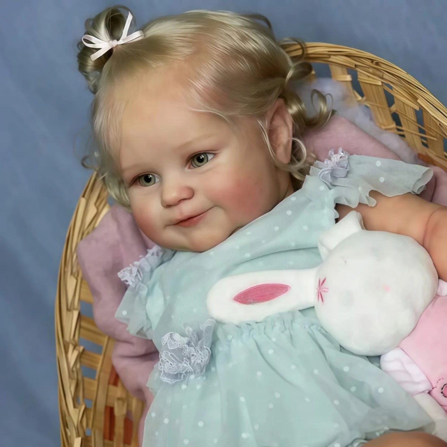 A 50cm Reborn Doll Baby Doll - Full Silicone Vinyl Girl Body - 20 Inch 3D Painted Skin Realistic Doll Toy Christmas Gift