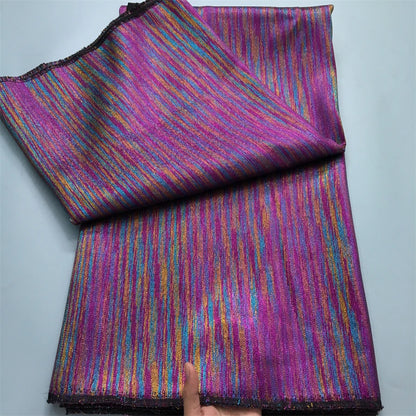 2025 Luxury High Quality Nigerian Jacquard Lace 5 Yards African Organza Brocade Lace Fabric French Tulle Lace Party Gown Dress