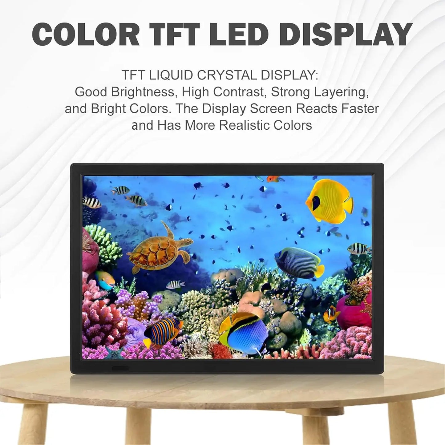 16 Inch Portable LED TV, 1080P Digital TV ATSC High Sensitivity Widescreen Television, , USB, Digital Tuner, AV in/Out