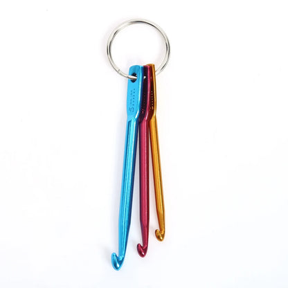 3pcs Stitching Crochet Multicolor Aluminium Sewing Needles Kit Portable DIY Craft- Knitting Kits Mini for Beginners Adults