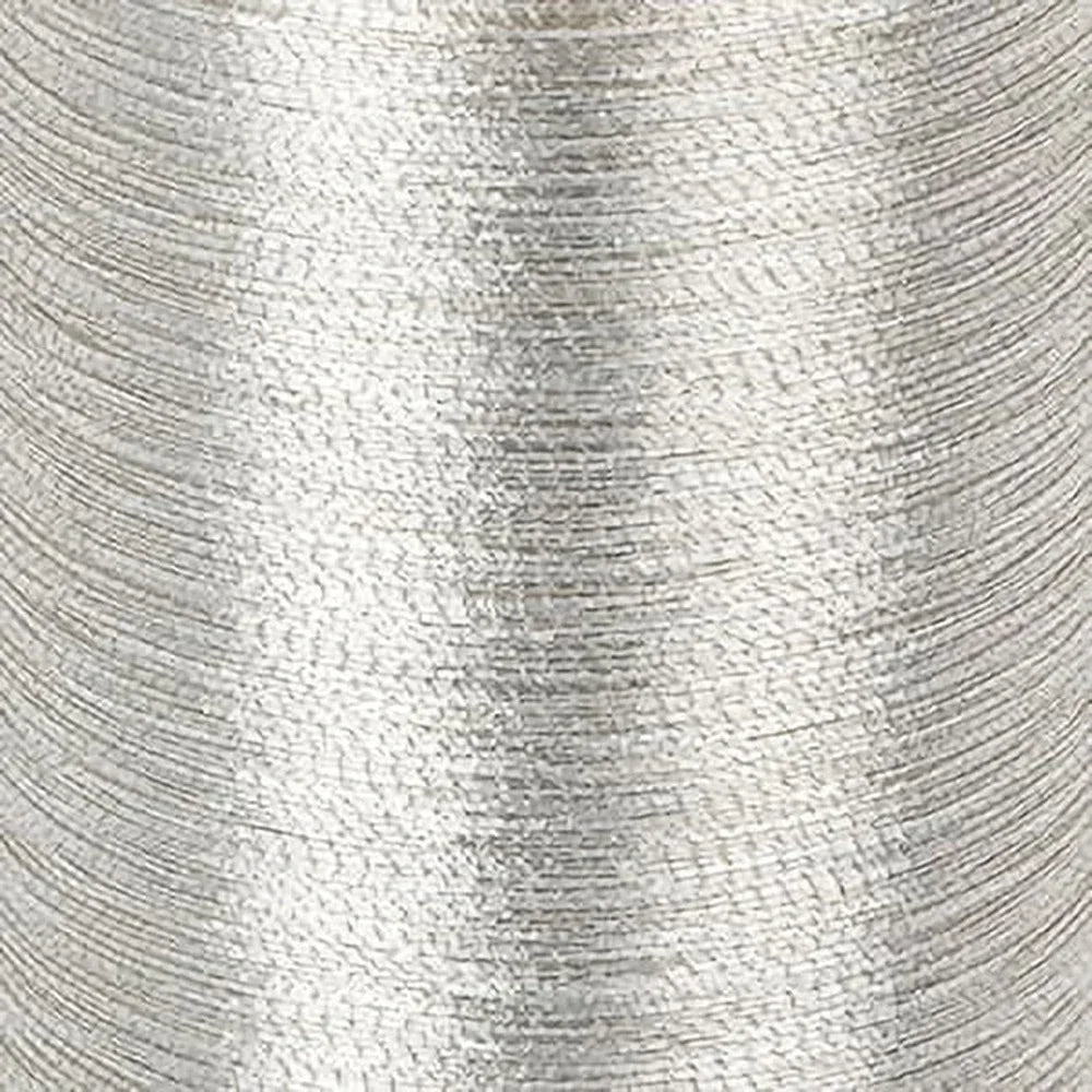 Metallic Silver Embroidery Thread 200 Yards 40 Weight for Computerized Sewing Machines