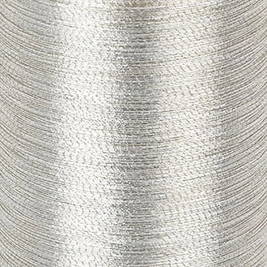 Metallic Silver Embroidery Thread 200 Yards 40 Weight for Computerized Sewing Machines