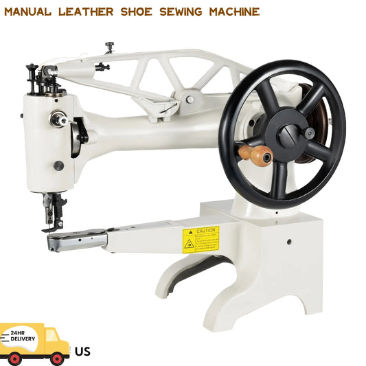 Manual Leather Shoe Sewing Machine, Heavy Duty Cobbler Stitcher 500 Stitches/Min for Leather, Rubber, Plastic – Cast Iron