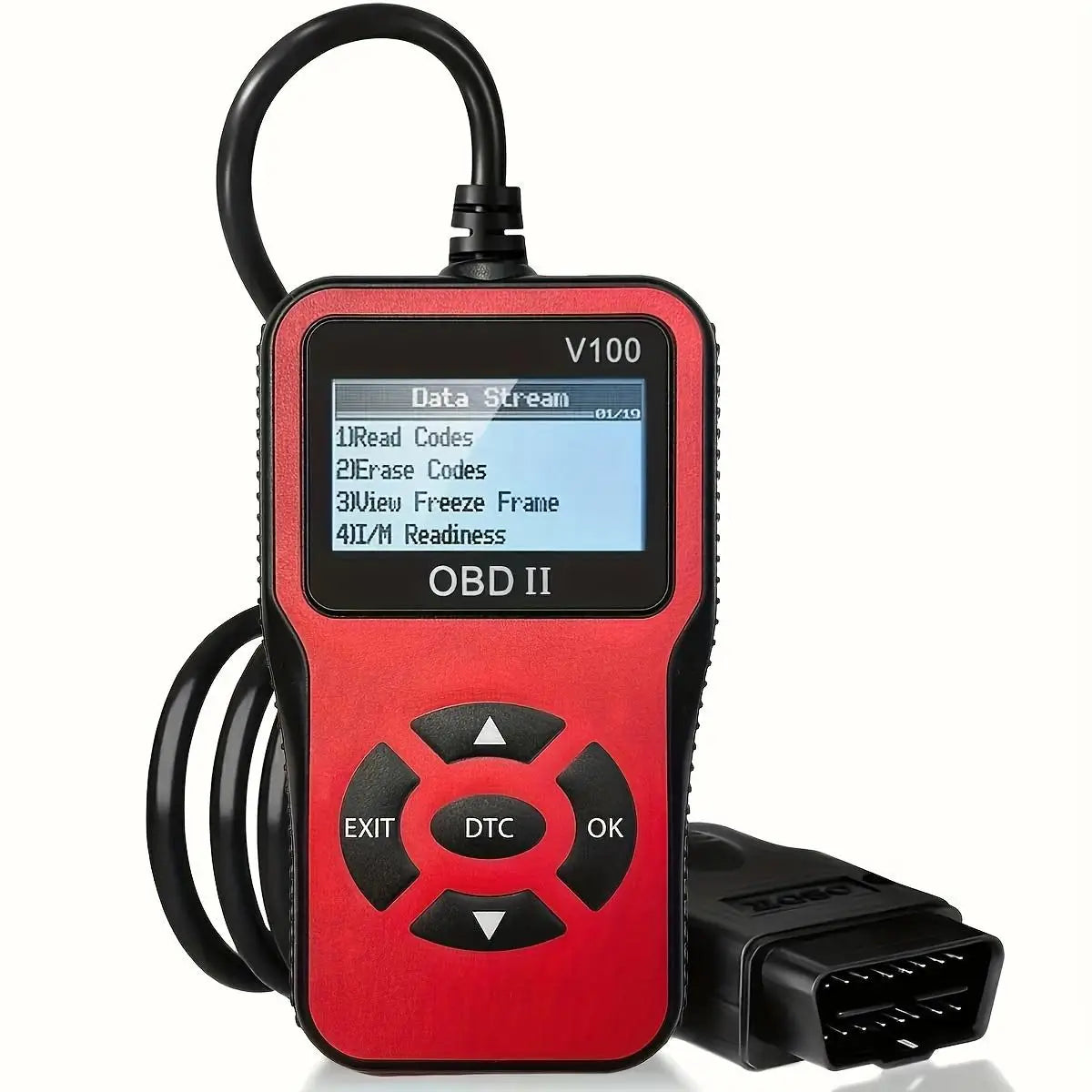 1pc V100 Professional OBD2 Scanner, Engine Fault Code Reader, Diagnostic Scan Tool for OBD II Protocol Cars Since 1996