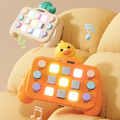 Montessori Busy Board Sensory Toys Cartoon with LED Light Switch Control Board Travel Activities Children Game for 2-4 Years Old