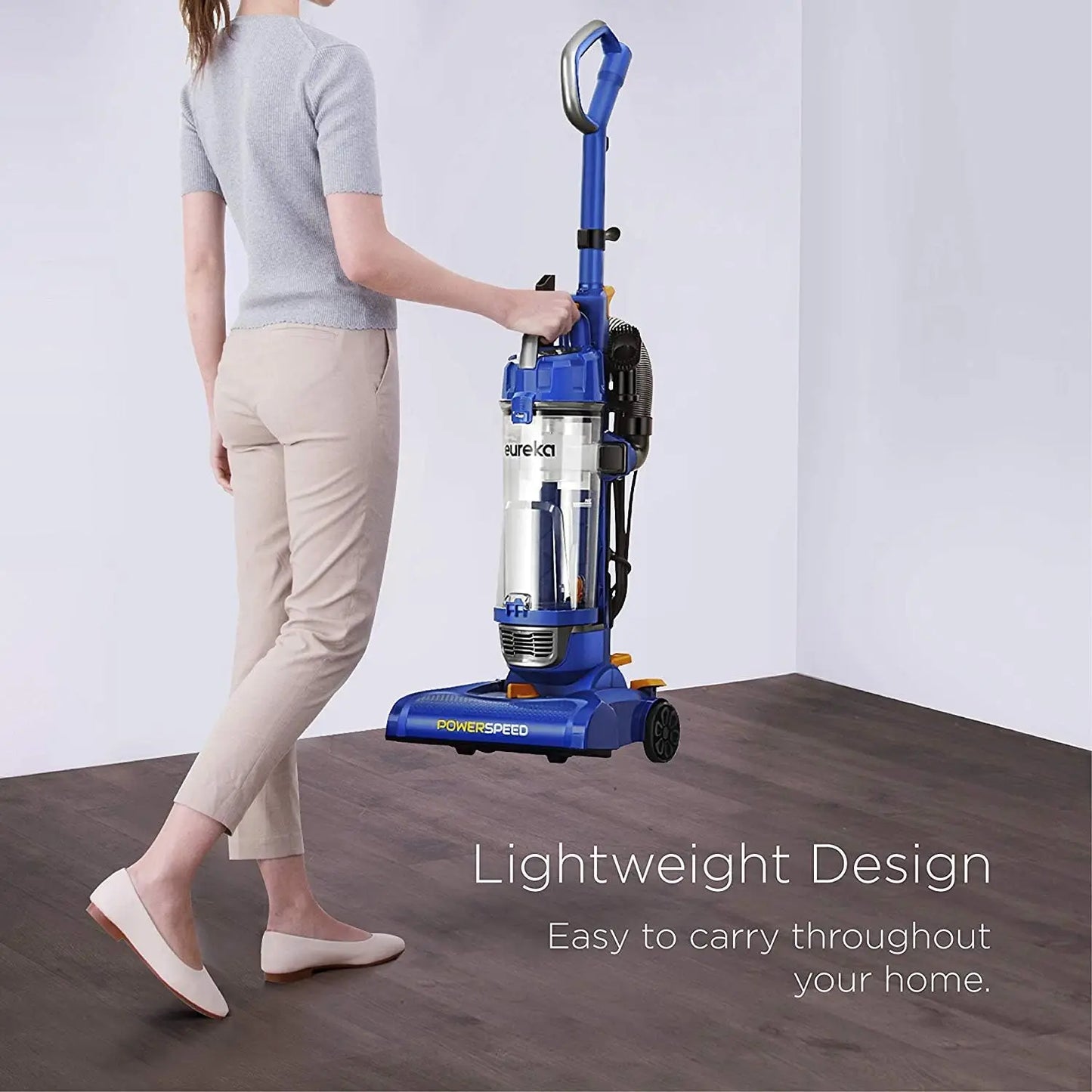 Powerful Bagless Upright Vacuum Cleaner, Lightweight with Large Dust Cup and Multiple Tools