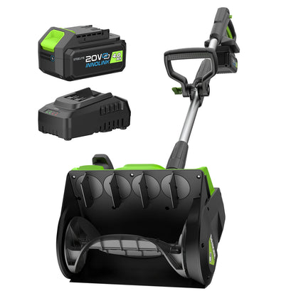 Deli Steelite 42V 20" Cordless Snow Blower – 850 Lbs/Min, Dual 4.0Ah Batteries & Charger Included – Effortless Snow Removal