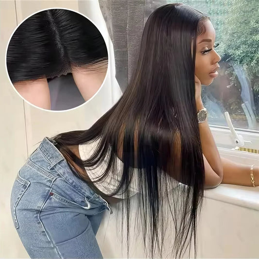 Glueless Hd Lace Human Hair Bone Straight Lace Front Wigs 4x4 5x5 Pre-Cut Lace Wig Human Hair Lace Closure Wig For Black Women