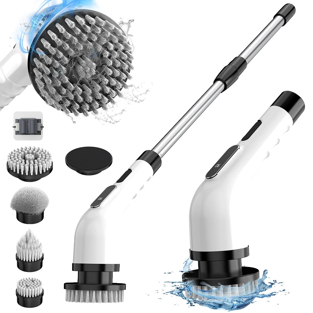 Viladepot 9-in-1 Electric Cleaning Brush Multifunctional Cordless Rotating Cleaning Brush Multiscene