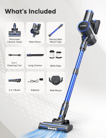 YOMA N12 Cordless Vacuum Cleaner,6-In-1 Powerful Stick Vacum Cleaner