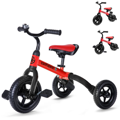 Toddlers Tricycle for 2/3/4/5 Years Old Boy&Girl with Detachable Pedal And Training Wheel Baby Balance Riding Bike Birthday Gift