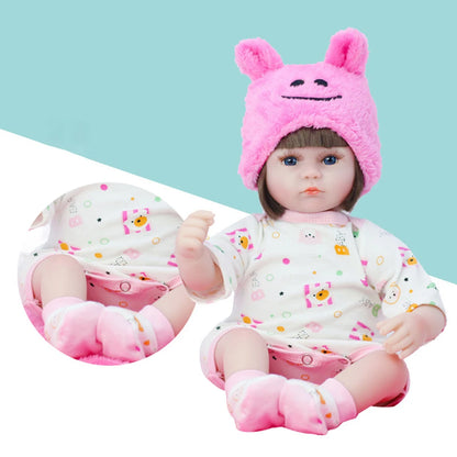 42CM Baby Reborn Doll Toys For Girls Sleeping Accompany Doll Realistic Lifelike Soft Toddler Bebe Reborn Birthday Present Gifts