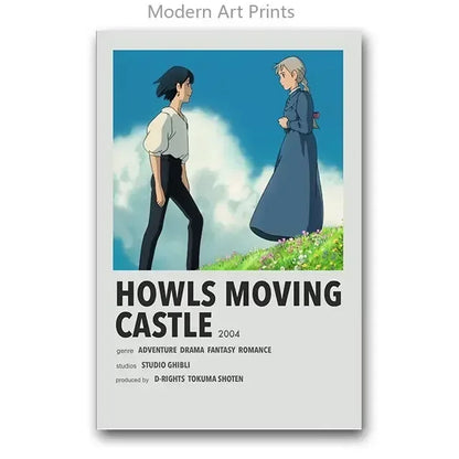 Japanese Hayao Miyazaki Anime Totoro Spirited Away Movie Cartoon Wall Art Canvas Painting Wall Pictures for Living Room Decor