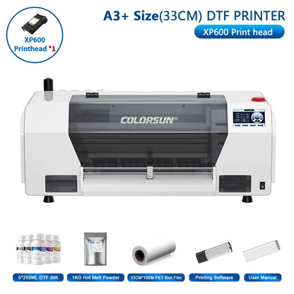 Colorsun A4/A3 DTF Printer Impressora T-Shirt Printing Machine A3/A4 DTF Printers For T-Shirt Hoodies Cloth all Fabric