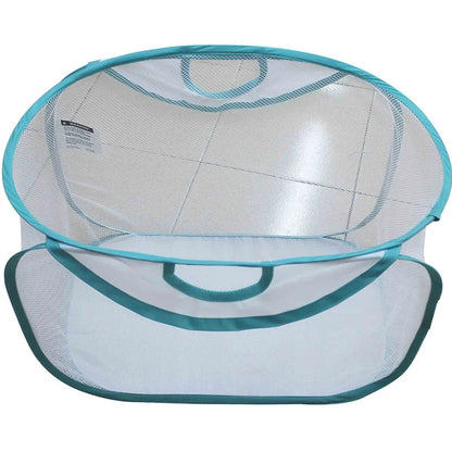 4 Pack Collapsible Pop Up Laundry Hamper Mesh Basket Ventilated Heavy Duty Carry Handles Storage Solution Clothes Toys Household