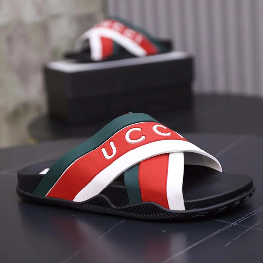 Designer Sandal Women Men Rubber Leather Slide Sandal Dress Shoe Wedges Sandal Beach Slippers Luxury Summer Platform