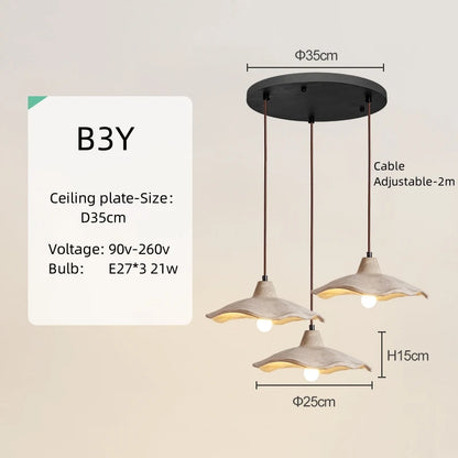 Japanese Homestay Restaurant Lamp Nordic Cream Style Modern Art Medieval Vintage Lamps Wabi-Sabi Chandelier Bedroom Bedside Lamp