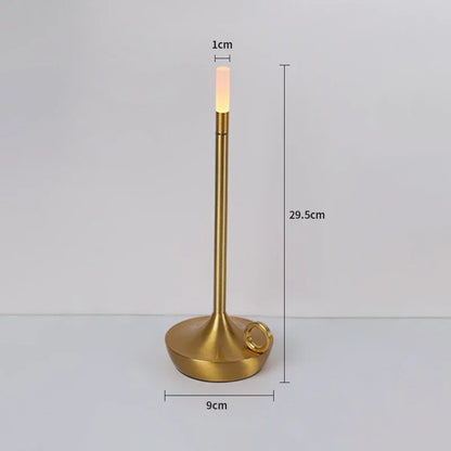 Candlelight Table Lamp LED Candle Charging Restaurant Bar Lamp Desktop Decoration Atmosphere Touch Night Light Led Desk Lamps