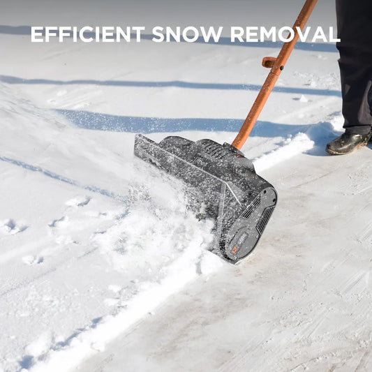 12.5-Inch Cordless Snow Shovel 20V Snow Thrower for Snow Removal Electric Snow Blower with 4Ah Battery and Charger