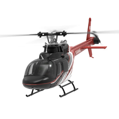 YXZNRC F08 1:27 Bell-206 Scale 2.4G 6CH Altitude Hold Optical Flow Positioning Dual Brushless Motor RC Helicopter VS C138