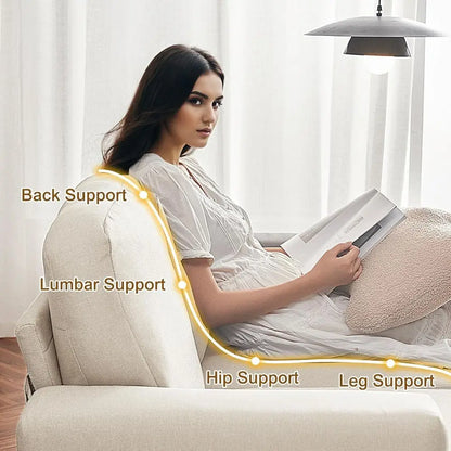 62" Loveseat Couch, Modern Love Seat Couches for Small Spaces, Beige Linen Sofa, Deep Seat Sofa for Living Room, Small 2 Seater