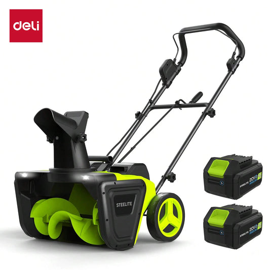 Deli Steelite 42V 20" Cordless Snow Blower – 850 Lbs/Min, Dual 4.0Ah Batteries & Charger Included – Effortless Snow Removal