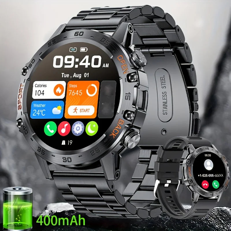 LIGE Outdoor Sports Smart Watch Men HD Screen Heart Rate Bluetooth Call IP68 Waterproof Business Smartwatch Men Watches For Man