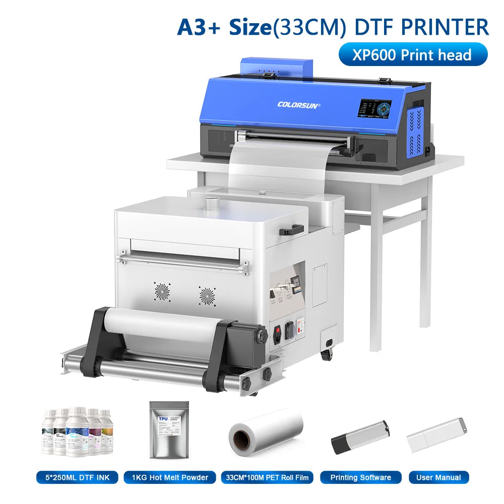 Colorsun A4/A3 DTF Printer Impressora T-Shirt Printing Machine A3/A4 DTF Printers For T-Shirt Hoodies Cloth all Fabric
