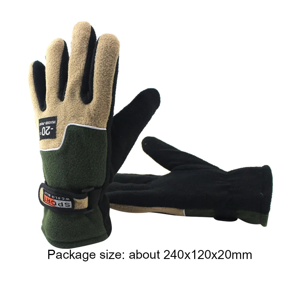 Winter Gloves Waterproof Windproof Warm Full Finger Gloves For Outdoor Sport Ski Bicycle Motorcycle Cycling Thermal Warm Gloves