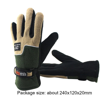 Winter Gloves Waterproof Windproof Warm Full Finger Gloves For Outdoor Sport Ski Bicycle Motorcycle Cycling Thermal Warm Gloves