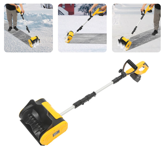 12.6" Cordless Snow Shovel Battery-powered Snow Thrower Snow Blower Cleaning 20V
