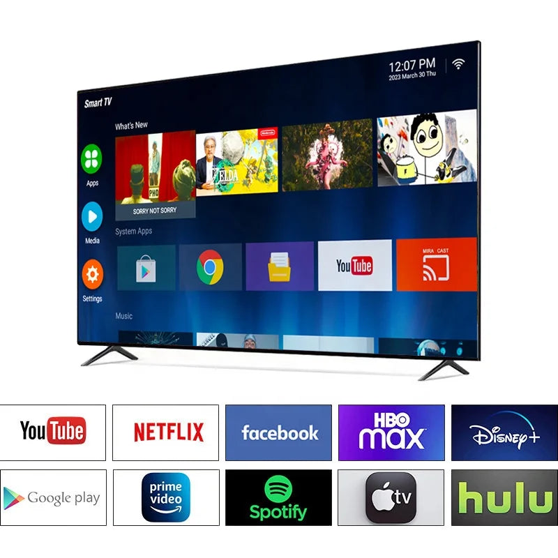 smart tv 55 inches Television 4k 32 40 43 50 65 Inch LED Tv With Android WiFi 45 inch smart tv