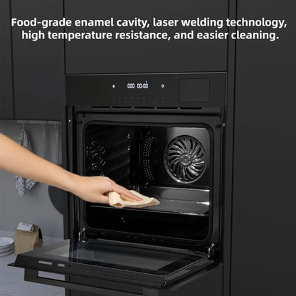 Single Wall Oven 24" Built-In Electric Ovens with 8 Baking Modes, 108 Automatic Recipes, 2.5 Cu. Ft Convection Wall Oven